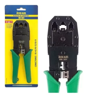 Alicate Crimpador Terminais Rj-11/12/45 Hikari Hk-301 21b002