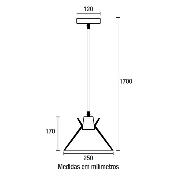 Pendente Acqua 250cm