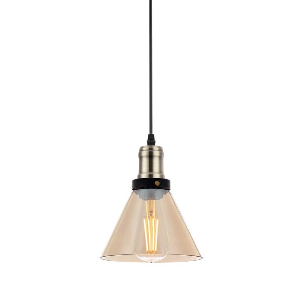 Pendente Soho Cone - Vidro Âmbar