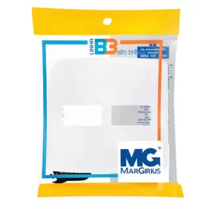 Conjunto 4x4 2 Postos C/ Suporte Branco B3 Margirius