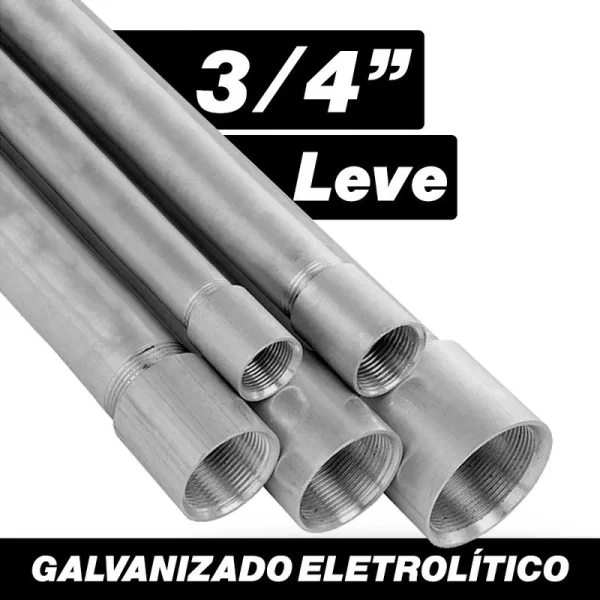 ELETRODUTO GALVANIZADO LEVE 3/4