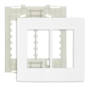 Conjunto Placa 4x4 6 Postos Branco C/suporte Margirius Sleek