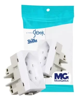 Tomada Margirius Sleek 10a 250v Branco