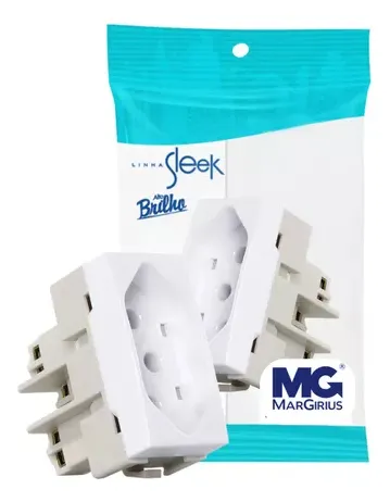 Tomada Margirius Sleek 10a 250v Branco