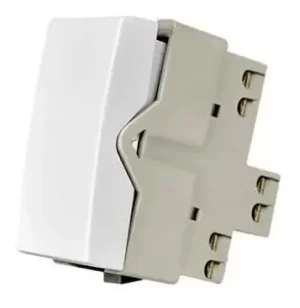 Modulo Interruptor Simples Branco Sleek