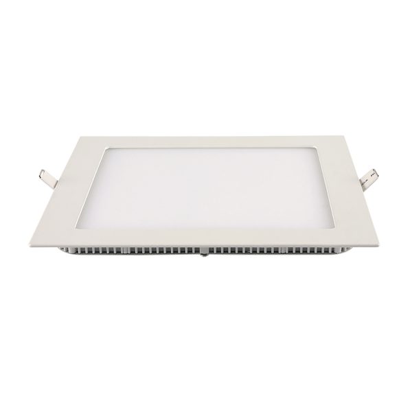 Painel LED TECH Slim Quadrado Embutir 18W 3.000K - Branco
