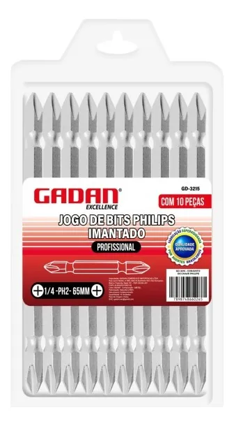Jogo De Bits Philips Profissional Longo - Gadan