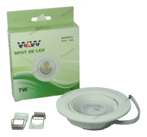 Spots Led De Embutir Redondo  7w