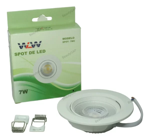 Spots Led De Embutir Redondo  7w