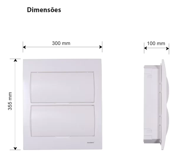 Quadro Distribuição Br Embutir 24 Polos Margirius