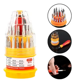 Kit Chaves De Precisão Com 31 Peças Fenda Philips Reparo Nf