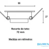 Spot Led Quadrado Embutir 6w Blumenau