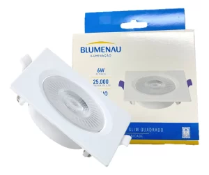 Spot Led Quadrado Embutir 6w Blumenau