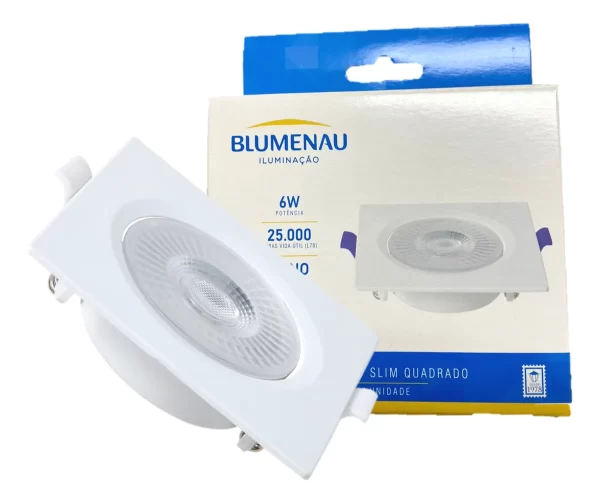 Spot Led Quadrado Embutir 6w Blumenau