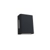 Arandela Fussen 2 Aletas 10x13cm - Preto Fosco