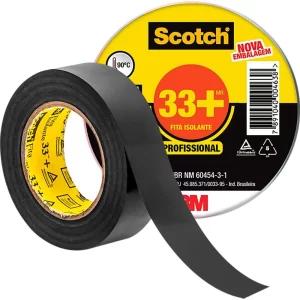Fita Isolante Scotch 33+ Preta 20M - 3M