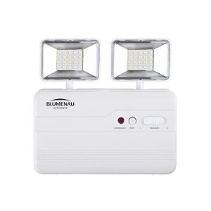 Luminária de Emergência LED  2 Faróis 6.500K - Branco