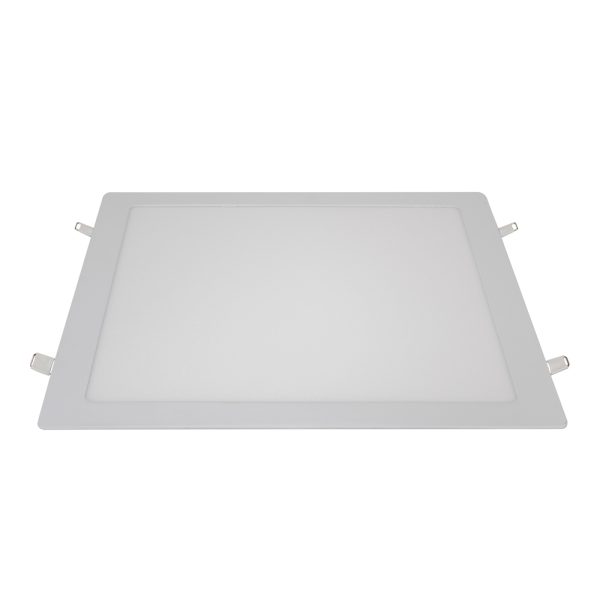 Painel LED TECH Slim Quadrado Embutir 24W 3.000K - Branco