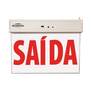 Placa de Saída LED Luz de Emergência 1 Face 1W