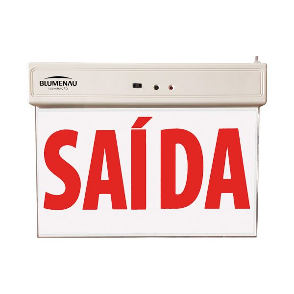 Placa de Saída LED Luz de Emergência 1 Face 1W