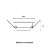 Spot LED Embutir Redondo 6W 6.500K - Branco
