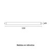 Lâmpada Tubular LED T8 18W