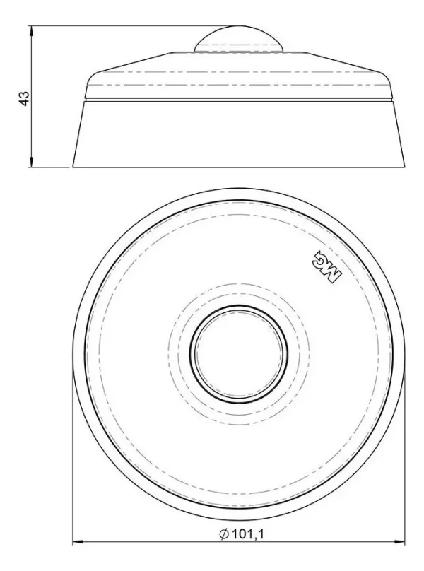 Sensor De Presença Margirius  De Embutir